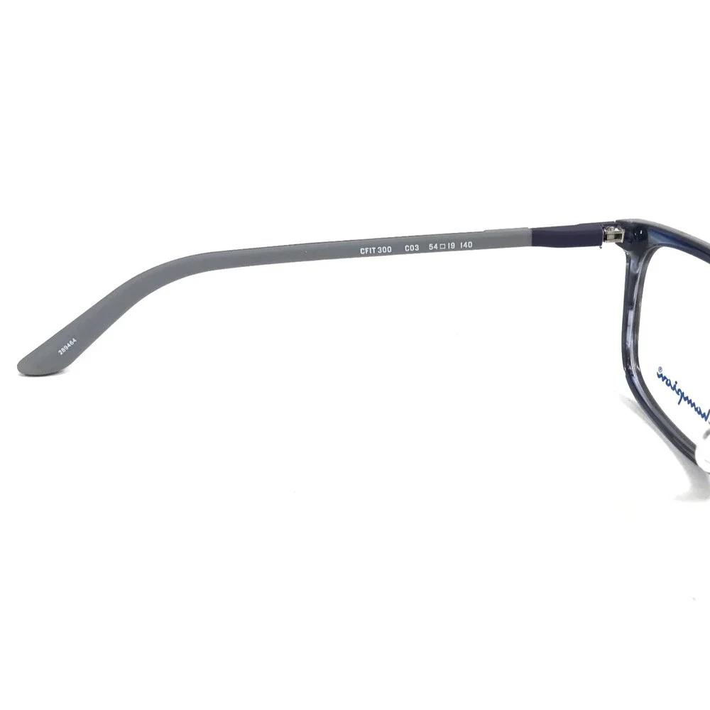 Champion Eyeglasses Frames CFIT 300 C03 Blue Gray Rectangle Full Rim 54-19-140